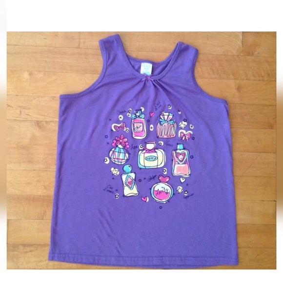 The Children's Place Girls Graphic Purple Tank Top S - Picture 9 of 9